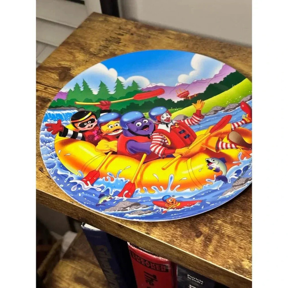 Vintage 1993 McDonald's Melamine Plate Ronald & Birdie Riding Carousel Horse - Picture 5 of 9